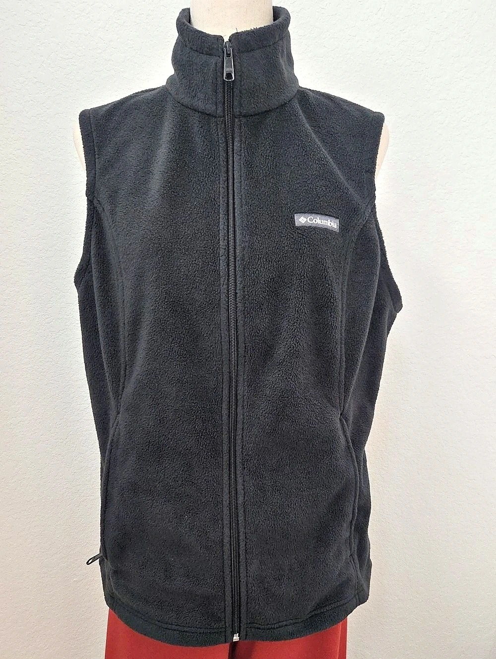 Columbia Benton Springs Vest Gray Fleece Vest Zip Large Outdoor Gorpcore